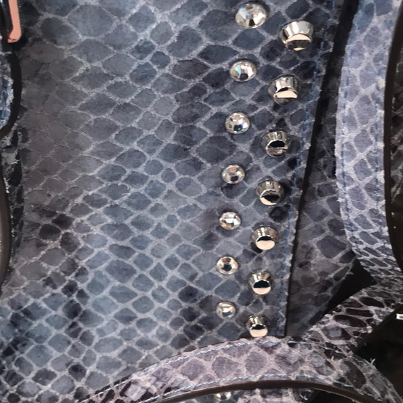 Michael Michael Kors Stella python blue denim mail - Picture 2 of 9